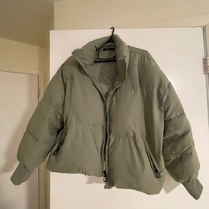 Winter Puffer Jacket - Long-Sleeve Oversized Quilted Down Coat